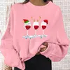 Women's Hoodies & Sweatshirts Women Floral Print Sweatshirt Coats Casual O-Neck Long Sleeve Pullover Loose Hoodie Tops WDC433