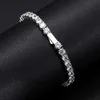 Новое прибытие женщин ювелирные украшения VVS Moissanite Diamond Cluster Bracelet Bracelet Lab Out Lab Grown Diamond Tennis Bracelet