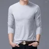 T-shirt da uomo Abbigliamento da uomo Giacca Primavera manica lunga T-shirt girocollo casual O-Collo Moda