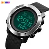 Armbanduhren Digital Männer sehen muslimische Azan Gebet Qibla Armbanduhr Kompass Alarm Hijri Kalender Chrono Islamic Clock Japan Bewegung