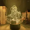 Night Lights Kill La Ryuko Matoi Led Light For Bedroom Decor Gift Nightlight Anime 3d Lamp