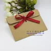 Wrap regalo 50pcs European Kraft Paper Envelope Retro Mori Packaging Card Message Magnetic Bag Red Magnetic