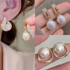 Charm S925 silver needle for women 2023 new fashion trend temperament advanced sense simple pearl earrings