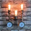 Wall Lamps American Style Indoor Lighting Wrought Iron Water Pipe Lamp Vintage Bar Table Of 3 Head Light Applique Murale