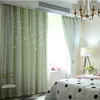 Curtain 42Hollowed Out Star Shading Window Blackout Drapes Purdah For Living Room Princess Children Baby Kid's