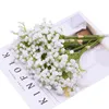 Decorative Flowers Wreaths 20cm White Gypsophila Artificial Flowers Wedding DIY Bouquet Decoration Arrangement Plastic Babies Breath Fake Flower Home Decor