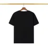デザイナーメンズティーシャツブラックホワイトベージュクラシックアルファベット刺繍ブランド100％コットンアンチビリンクル通気性ファッションC223B