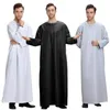 Vêtements ethniques saoudien arabe Thobe hommes caftan Abaya Robe Thoub Daffah Dishdasha Dubaï robe musulmane EAU Eid Jubba Moyen-Orient Ramadan Jilbab