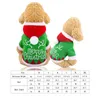 Abbigliamento per cani Natale Gatto Felpa con cappuccio Cappotto Corna di Babbo Natale Abbigliamento invernale per animali domestici per cani di piccola taglia Abbigliamento Yorkshire Shih Tzu Manteau Chien U3