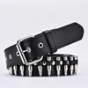 Belts Fashion Ladies Leather Punk Belt Hollow Rivet Personality Rock Wild Adjustable Young Trend