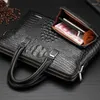 BRECHUSES Business Office Luxury Bag Messenger Document Women Leather Computer Designer Work Men Vintage Maletin Portfölj WWH30XP