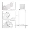 Perfume Bottle 50pcs 5100ml Plastic PET Flip Lid Lotion Bottles Wholesale Clear Cosmetic Sample Container Mini Travel Fill Vials Liquid Bottle 230217