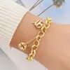 Charm Bracelets Vienkim Bohemian Gold Color Tassel For Women Boho Jewelry Geometric Leaves Beads Layered Hand Chain Bracelet Set