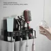 Porte-brosse à dents salle de bain en acier inoxydable bâton crochet mural dentifrice et brosse à dents électrique étanche 230217