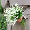 Decorative Flowers Wreaths Simulation lily of the valley small fresh bouquet suitable for simple home living room decoration bridal bouquet photo props T230217