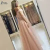 Party Dresses Elegant Off The Shoulder Evening Long Formal Prom Gowns Lace Up / Zipper A Line Vestidos De Noite Robe LongueParty