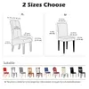 Chair Covers Universal Plain Fabric Cover M & XL Size High Elastic For Dining Room Home Decor Washable Spandex Seat CaseChair