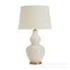 Table Lamps Europe Retro Ceramic White Gourd Lamp Body For Bedroom Living Room Study