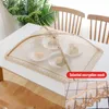 Other Kitchen Tools Mesh Food Covers Tent Umbrella Gadgets Accessories ware Anti Fly Mosquito Dish Cover 230217