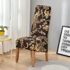 Chair Covers XL Stretch Spandex Cover Floral Printed Dust-proof Slipcovers For Dining Room Wedding Office Table Chairs Seater