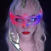 サングラス Glasse LED 発光ヴィンテージパンクゴーグル男性女性ファッションパーティークリスマスカラフルなライトアップメガネシェード UV400