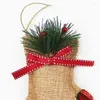 Fleurs décoratives 10 pièces artificielle pin aiguille branche brindille arbre de noël ornement bricolage fleur cadeau boîte décor de vacances