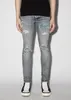 2023 Spring New Model Luxury Mens Distressed Ripped Skinny Designer Jeans ~ USA Storlek 28-38 Jeans ~ H￶gkvalitativ smal motorcykel Moto Biker Causal Denim Pants Hip Hop Jeans