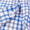 Men's Casual Shirts Brushed Cotton Plaid Checkered Shirt Single Patch Pocket Standard-fit Long Sleeve Thick Button-down Gingham Sh