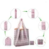 Sacs de rangement durables femmes imperméables en nylon pliant réutilisable Eco Shopping voyage sac à bandoulière unisexe pochette fourre-tout pliable 40x60 cm