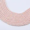 Chains Wholesale Pink 6-7mm Potato Shape Freshwater Pearl Strand For Jewelry Making