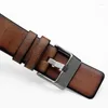 Uhrenarmbänder Retro Echtes Lederarmband für DZ7406 DZ7408 DZ4476 DZ4343 Uhrenarmband Classic Brown 22mm 24mm 26mm Armband