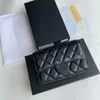 CC Sac Portefeuilles Top qualité en peau de mouton caviar luxe porte-monnaie portefeuille porte-cartes multi-fonction en cuir noir en gros femmes sacs à main de créateur de mode prise chaude