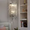 Vägglampa ledde italiensk modern Crystal El gästrum Dekorativt vardagsrum Lyxig korridordesignerbelysning