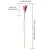 Decorative Flowers 1 Pc PU Artificial Calla Lily Bunch Fake Flower Bouquet Table Home Autumn Wedding Decoration Fall Accessories DIY