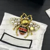 Broches de dise￱ador Topsgg Bee Pins Broches Fashion Accesorios para hombres para hombres Pin de vestido de dise￱ador para dama Joyas vintage de lujo