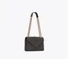 Bolsa Feminina Bolsa de ombro ENVELOPE bolsa de couro caviar tamanho médio preto branco designer de luxo bolsas crossbody bolsa crossbody bolsa corrente Senhoras Mixed Diamond Check Purses