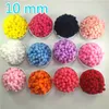 Decorative Flowers Wreaths Pompom Wholesale 10 15 20 25 30 mm Fur Plush Ball for Craft DIY Soft Wedding Home Decoration Garment Sewing on Cloth Accessories T230217