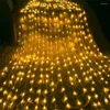 Cordes 3x2m 6x3m 3x6m LED cascade lumière de noël en plein air météore pluie chaîne de fête de mariage rideau guirlande de glaçons