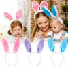 UPS PASTER Party Festive HairBands Adult Kids Cute Migne Rabbit Ear Band Proplate Robe en peluche Costume Bunny Oreilles Hairband Wholesale 0219