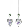 Figuras decorativas Objetos Crystal Angel Wing pendurado pendente de metal home Garden Car Decor para cortinas de janela Presentes de lâmpada