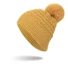 Berretti Berretto/Berretto con teschio Donna Ragazza Inverno Berretto in maglia slouch Cappello caldo lavorato a maglia di lana con pompon in pelliccia sintetica Berretto termico con teschio slouchy