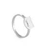 Anneaux de mariage dames bague en acier inoxydable en forme de coeur étoile à cinq branches lame hommes Couple mode Simple bijoux cadeau