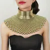 CHOKER 2 PICE COMMECTER BIB TOOKES COLCELAR COURLACES для женщин Геометрические африканские ювелирные изделия Boho Design UKMOC