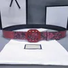 أحزمة حزام رجالي للنساء مصممة Cintura ceinture مربع جلدي أصلي 3.8 سم بوكلي 68JP13