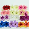 Ghirlande di fiori decorativi 60 pezzi economici Mini orchidea di seta testa di fiore artificiale per la decorazione domestica di nozze Confezione regalo di Natale fatta a mano Fiori finti T230217