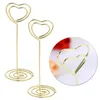 Porte-décoration de fête Porte-table Po Place Stand Numéro Nom Clip Photo Menu Clips Mémo Mariage Coeur Papier Note Signe En Forme De Forme