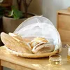 Other Kitchen Tools Hand-Woven Food Serving Tent Basket Tray Fruit Vegetable Bread Storage Simple Atmosphere Outdoor Picnic Mesh Net Cover 230217