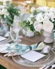 Serviette de Table à carreaux bleu œuf de pâques, ensemble de serviettes de table en tissu pour fête de mariage, décor de Festival, torchon de thé