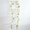 Fleurs décoratives DIY Arrangement Floral coloré gracieux Rose artificielle rotin fournitures ménagères