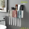 Toothbrush Holders ECOCO Bathroom Organizer Electric Wall Accessories Set Home 230217